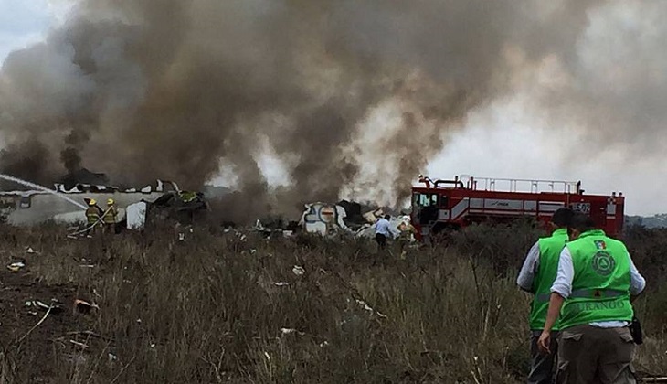 Un avión de Aeroméxico se desplomó en Durango sin dejar víctimas mortales