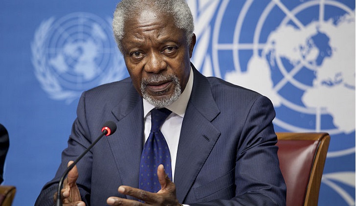  Muere Kofi Annan, ex secretario general de la ONU y Premio Nobel de la Paz