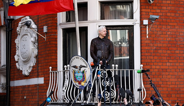 Assange cumple seis años asilado en la Embajada de Ecuador en Londres