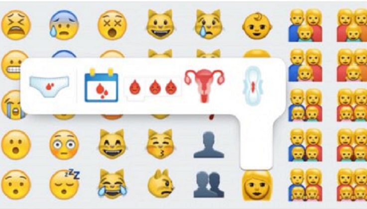 Emojis de menstruación para acabar con el tabú .