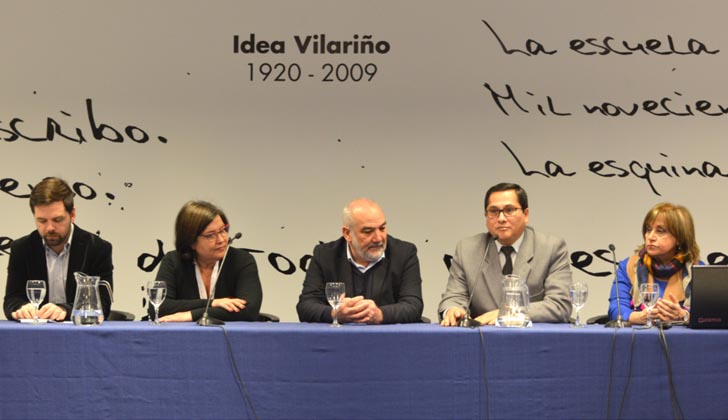 Diego Olivera, Laura Motta, Wilson Netto, Giovanni Escalante e Irupé Buzzetti. Foto: Presidencia de la República