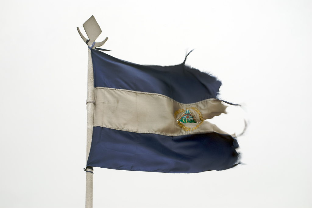 Bandera de Nicaragua. Foto: James Leocadi