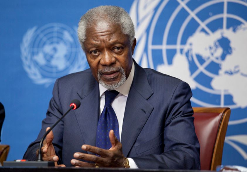 Kofi Annan en una fotografía de 2012. Foto: ONU