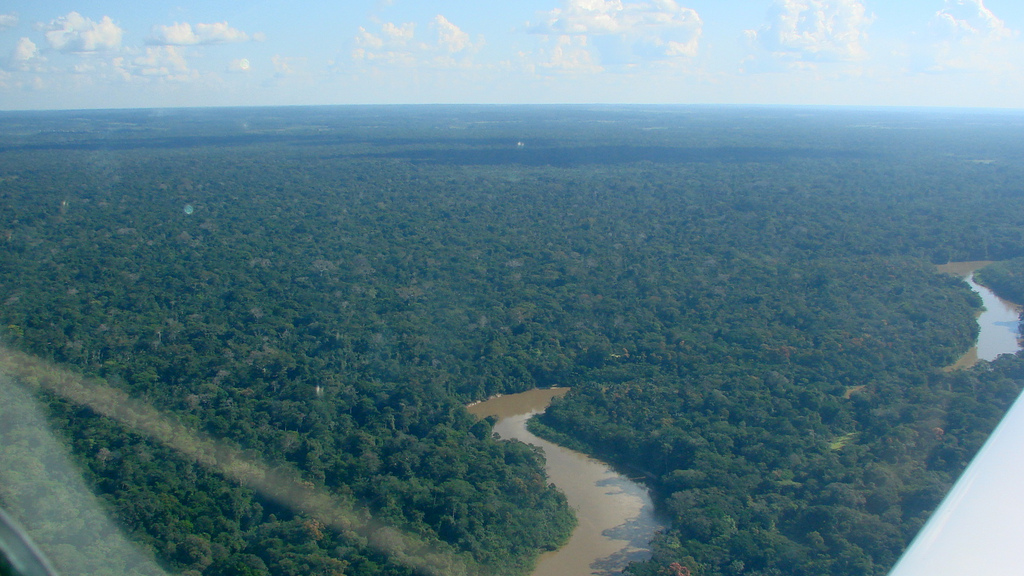 Imagen aérea de la región de Ipixuna, Amazonas, Brasil. Foto: flickr.com/photos/vihh