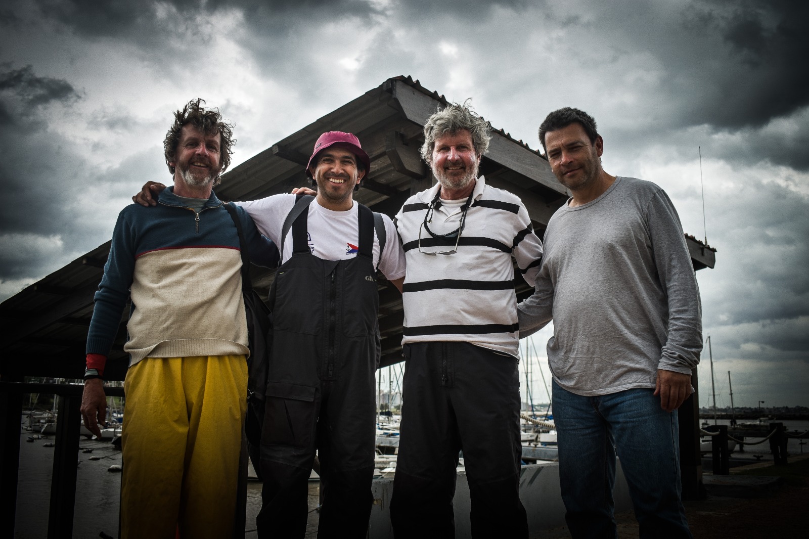 De izquierda a derecha, Diego Sismondi, Jorge Sismondi, Miguel Cuitiño y Jorge Moistero. Foto: Carlos Loría para LARED21