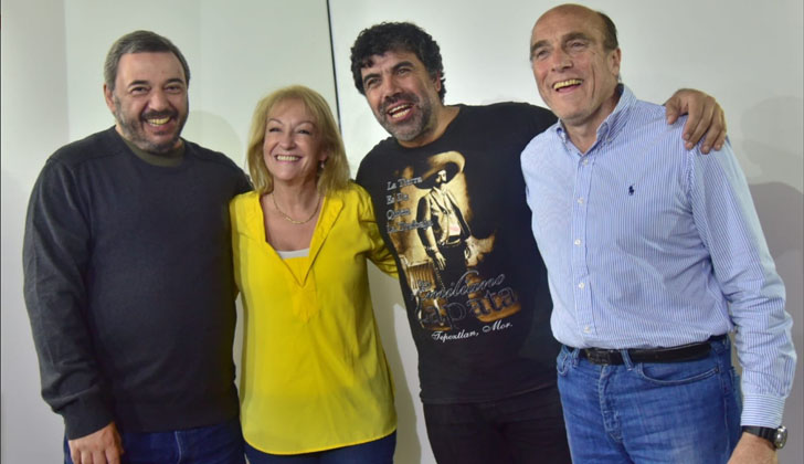 Bergara, Cosse, Andrade y Martínez. Foto: Frente Amplio.