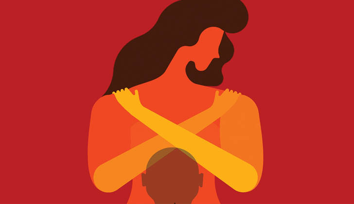 Ilustración de la página interactiva de ONU Mujeres titulada "Violencia contra las mujeres: Hechos que todo el mundo debe conocer". ONU Mujeres.