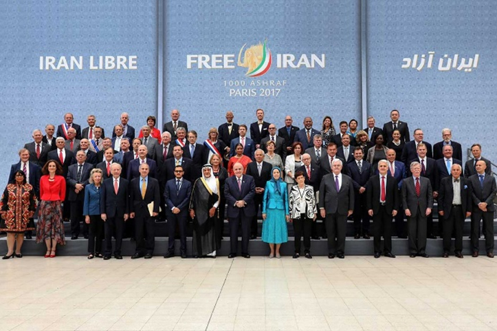 Maryam Rajavi rodeada de los que “liberaron” Irak, Libia, Siria y Yemen de todas las manifestaciones humanas de la vida