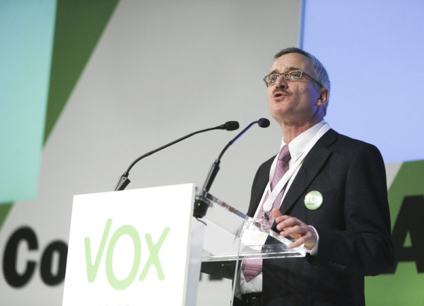 José Antonio Ortega Lara, fundador y miembro activo de VOX, el partido de ultra derecha que se abre paso en la política española. Foto: voxespana.es