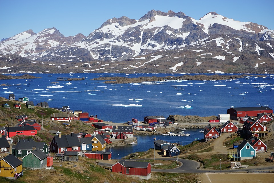Pueblo de Tasiilaq, Groenlandia. Foto: Pixabay