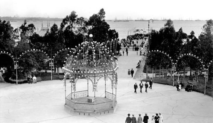 Parque Capurro hacia 1917. Foto Municipio C.