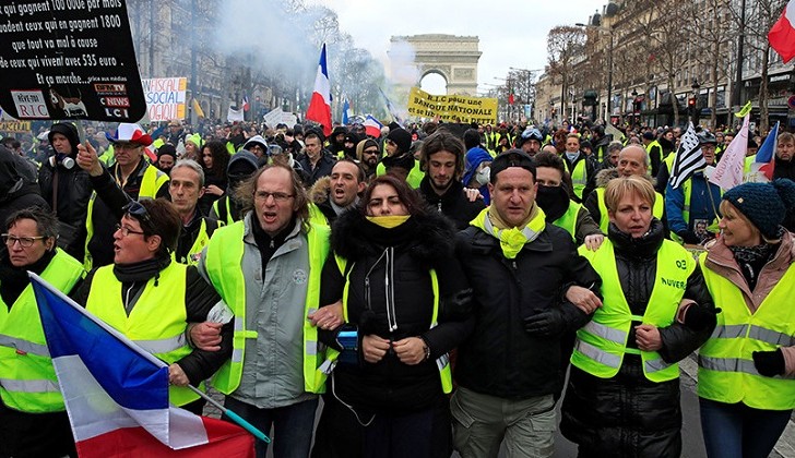 Francia: 13.ª semana de protestas de los chalecos amarillos .