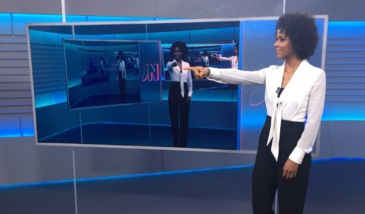 Por primera vez en 50 años una mujer negra presenta el principal noticiero de Brasil.