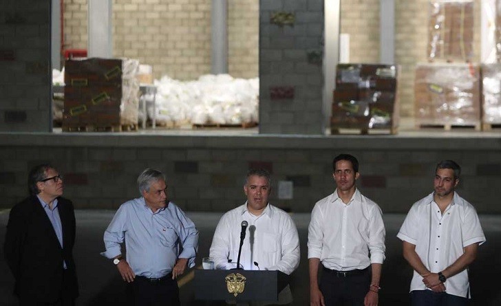 Almagro, Guaidó y los presidentes de Colombia, Chile y Paraguay juntos en Cúcuta 