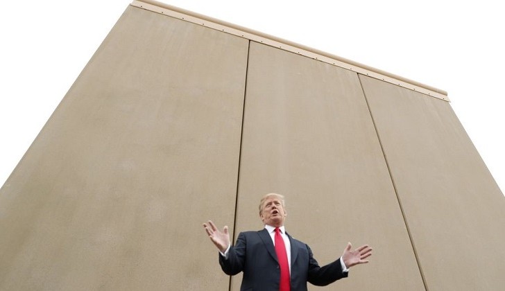 Pentágono desbloquea $ 1.000 millones para empezar a construir el muro fronterizo de Trump.