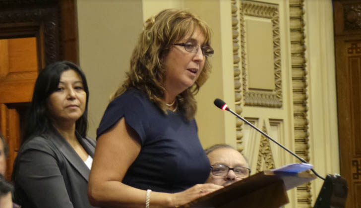 Cecilia Bottino , presidente de la Cámara de Representantes. Foto. Poder Legislativo. 