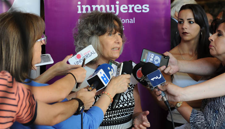 Directora del Instituto Nacional de las Mujeres (INMUJERES), Mariella Mazzotti. Foto: Presidencia de la República.