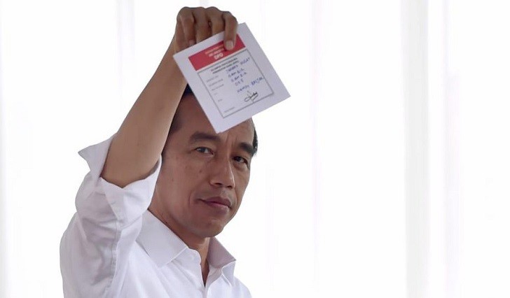 Según los resultados no oficiales,  Joko Widodo fue reelecto como presidente de Indonesia