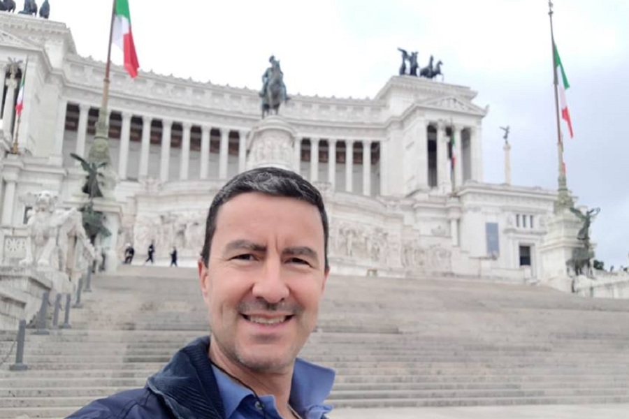 Caio Mussolini frente al Parlamento italiano