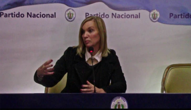 Presidenta del Directorio del Partido Nacional, Beatriz Argimón. 