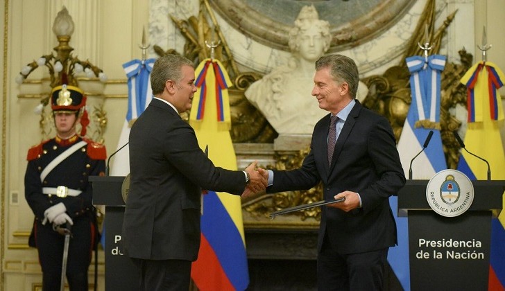 Para Duque la reelección de Macri "es algo fundamental para América Latina"
