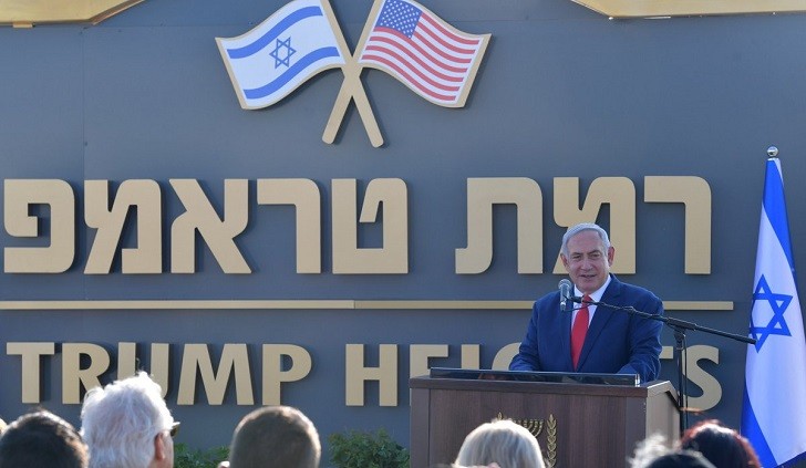 Netanyahu inaugura los "Altos de Trump", un asentamiento en los Altos del Golán sirios