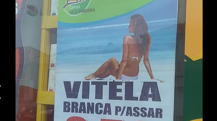Retiran la publicidad de una carnicería en Portugal por su contenido sexista