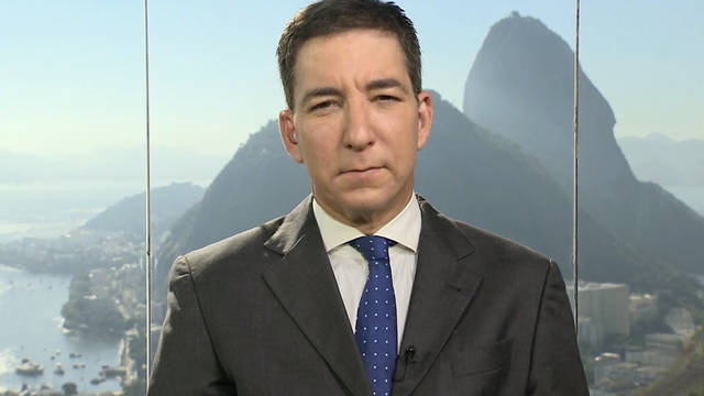 Periodista Glenn Greenwald. Foto cortesía de Democracy Now!