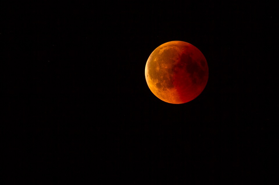 Un eclipse lunar. Foto: Pixabay