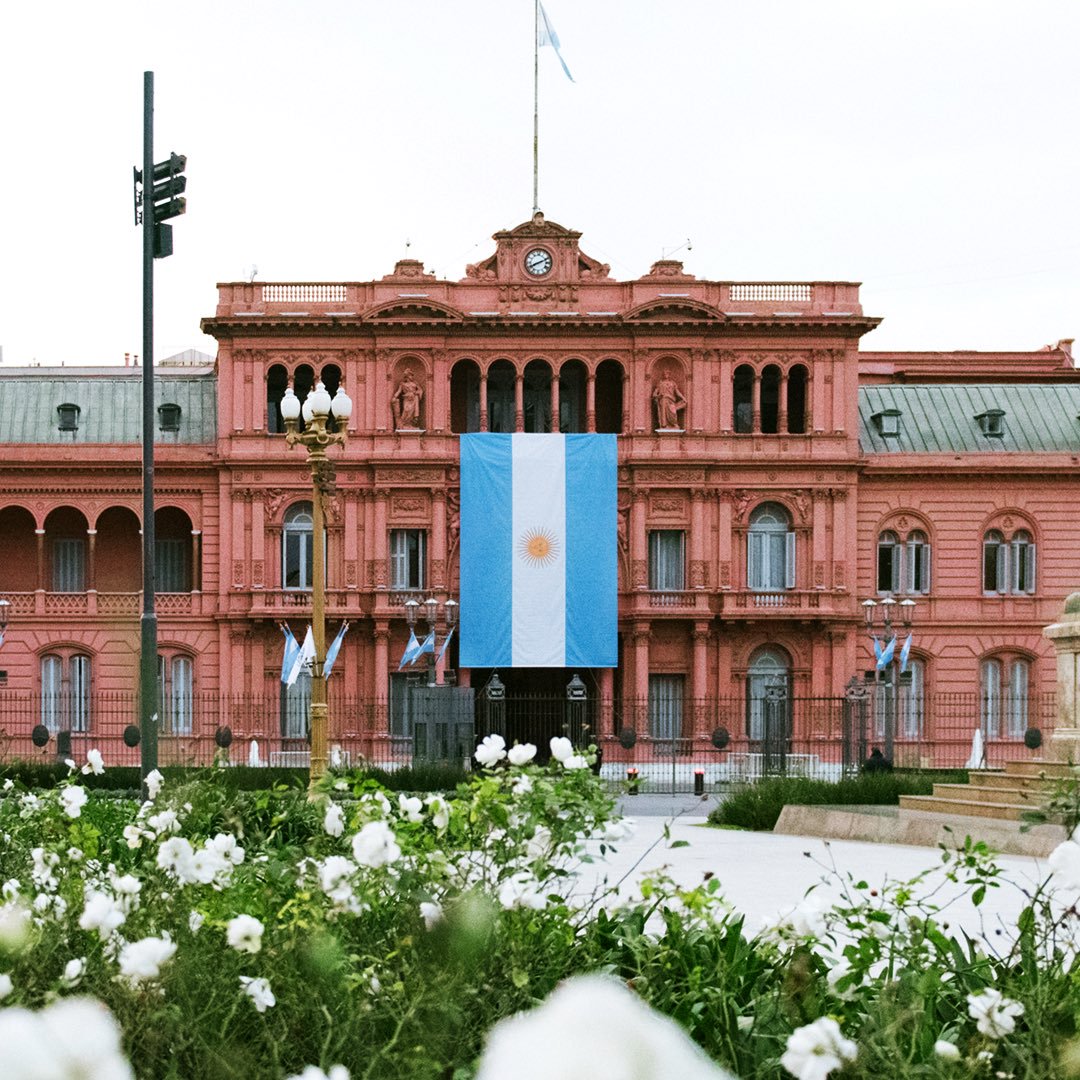 Casa Rosada en Buenos Aires, sede del Poder Ejecutivo. Foto: Twitter/ Casa Rosada 