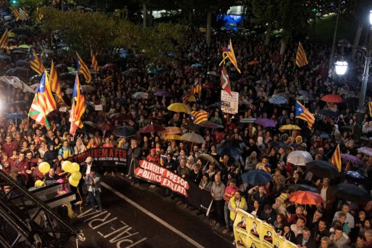 Manifestaciones en Barcelona en contra de la sentencia a los "procés" /Foto: Heraldo