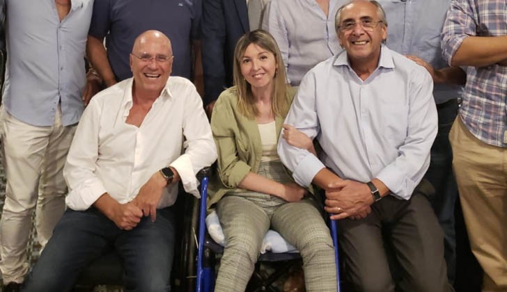 Romina Fasulo junto a Edgardo Novick. Foto: Twitter.