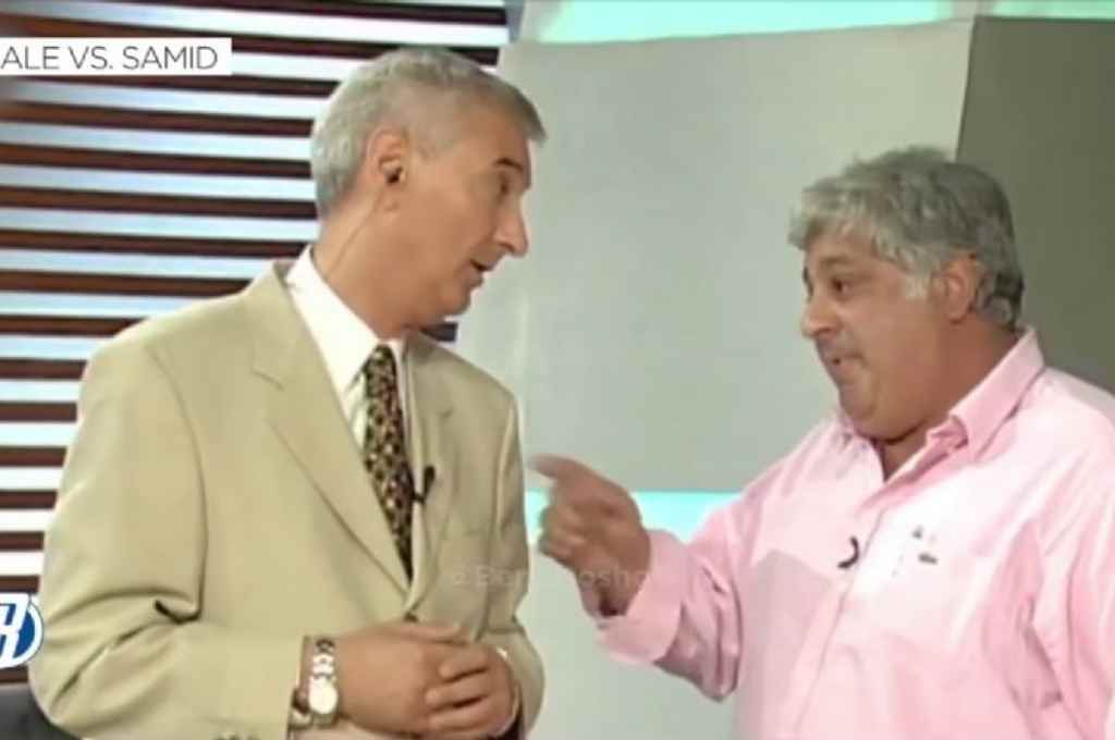 Mauro Viale y el empresario de la carne Alberto Samid protagonizaron en 2002 una pelea en vivo en televisión. 