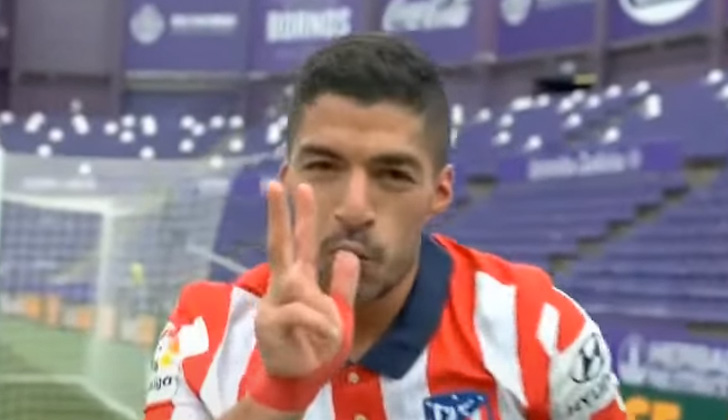 Luis Suárez marcó el gol del campeonato para el Atlético de Madrid.