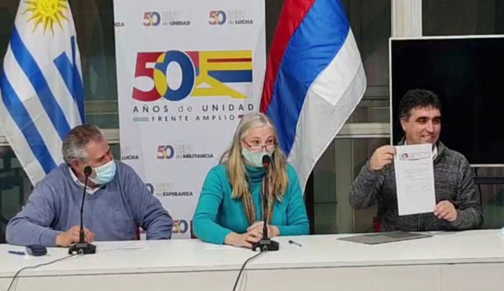 Sergio Mier, Cibela Da Fontoura y Andrés Lima.