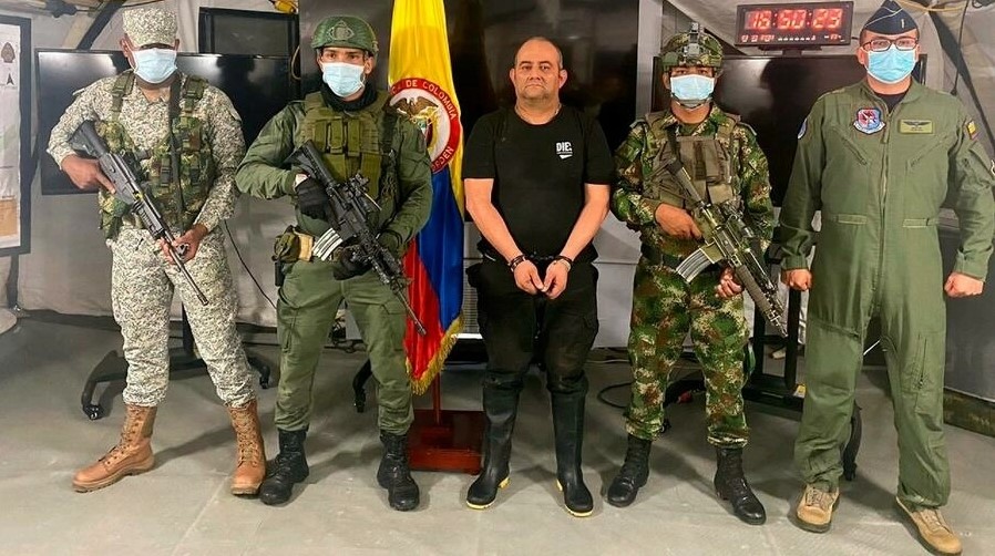 Dairo Antonio Úsuga, más conocido como alias 'Otoniel', era el narco más buscado de Colombia. Foto: Gobierno de Colombia