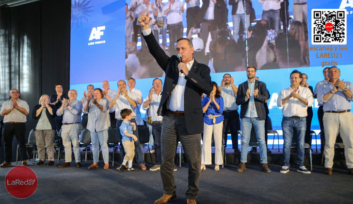 Alvaro Delgado presentó su percandidatura presidencial.