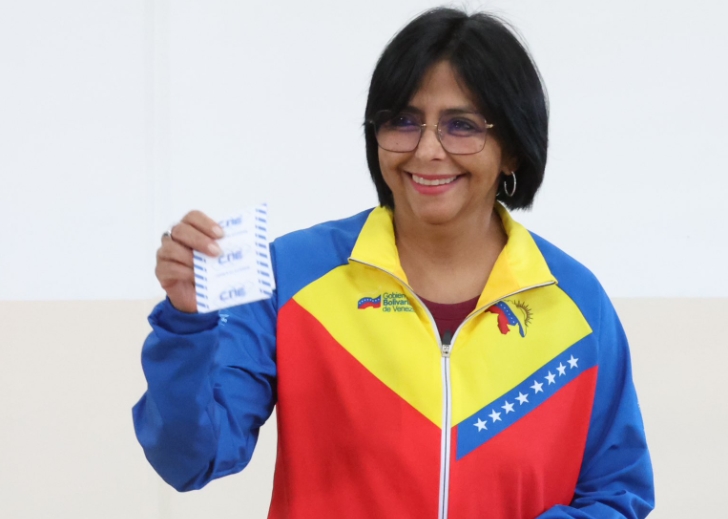 Delcy Rodríguez en una foto de archivo.