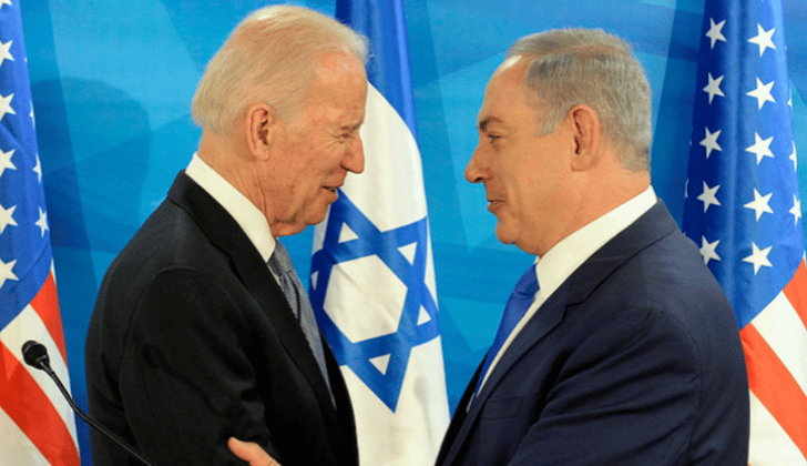Joe Biden y Benjamin Netanyahu en una foto de archivo