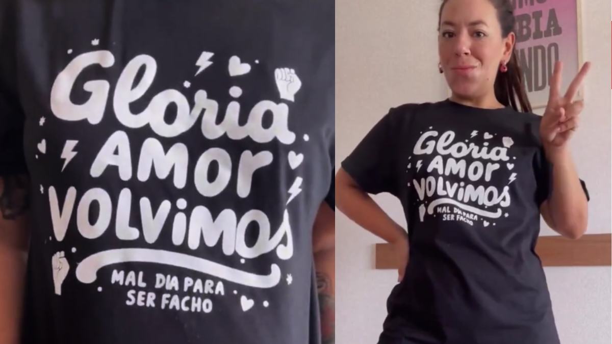 Betiana Díaz se mostró con su nueva camiseta con una frase viral estampada