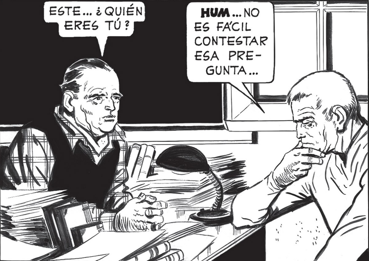 Oesterheld se incluye al principio de el comic original El Eternauta, como atento oyente cuando se le aparece Juan Salvo y le cuenta su historia.