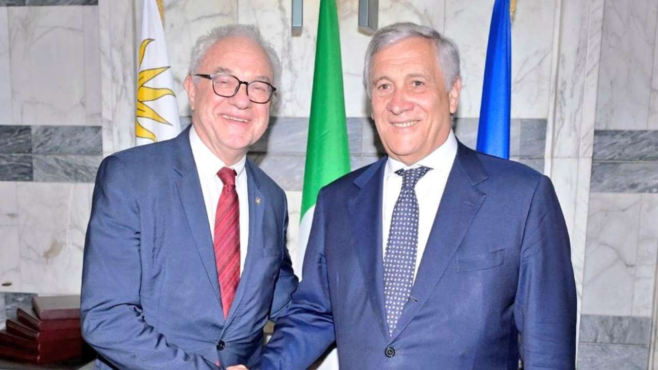 Antonio Tajani y Mario Lubetkin en Roma