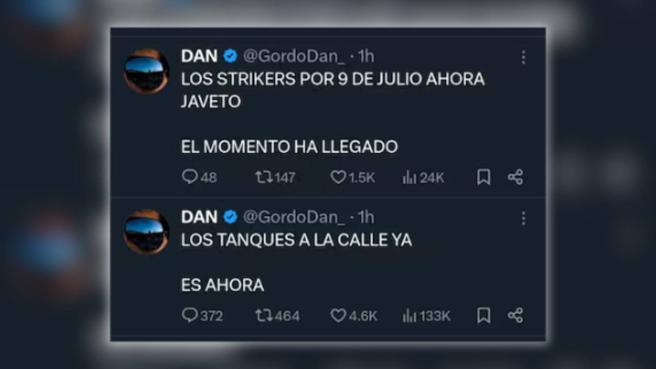 El Gordo Dan es uno de los trolls y voceros paraoficiales del gobierno de Javier Milei