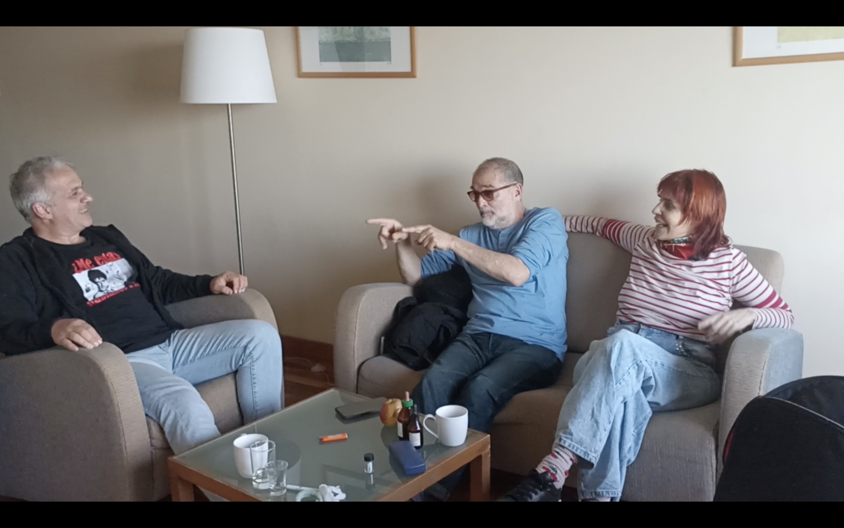 Entrevista a Fabiana Cantilo y Tito Losavio en el hotel NH Montevideo Columbia.