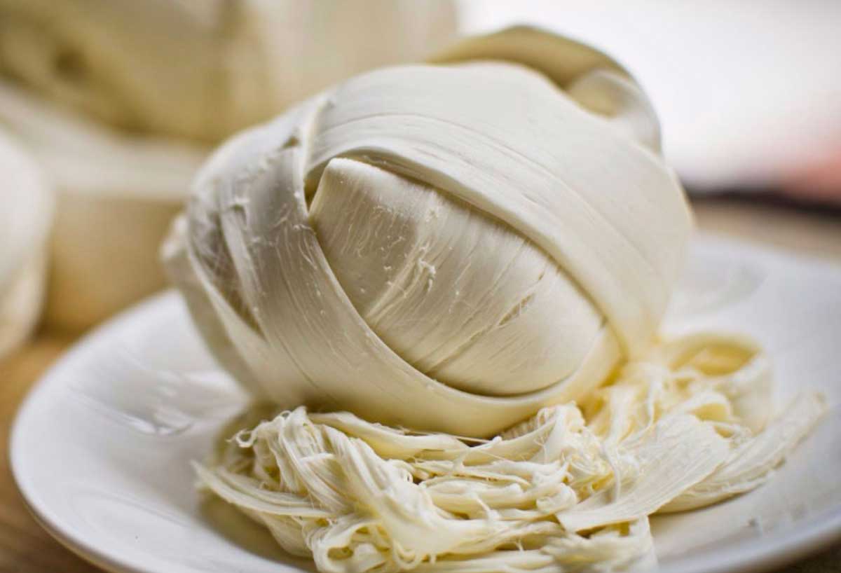 El famoso queso oxaca.