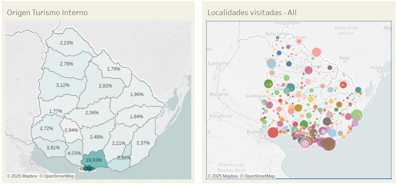 estadísticas uruguay turismo interno