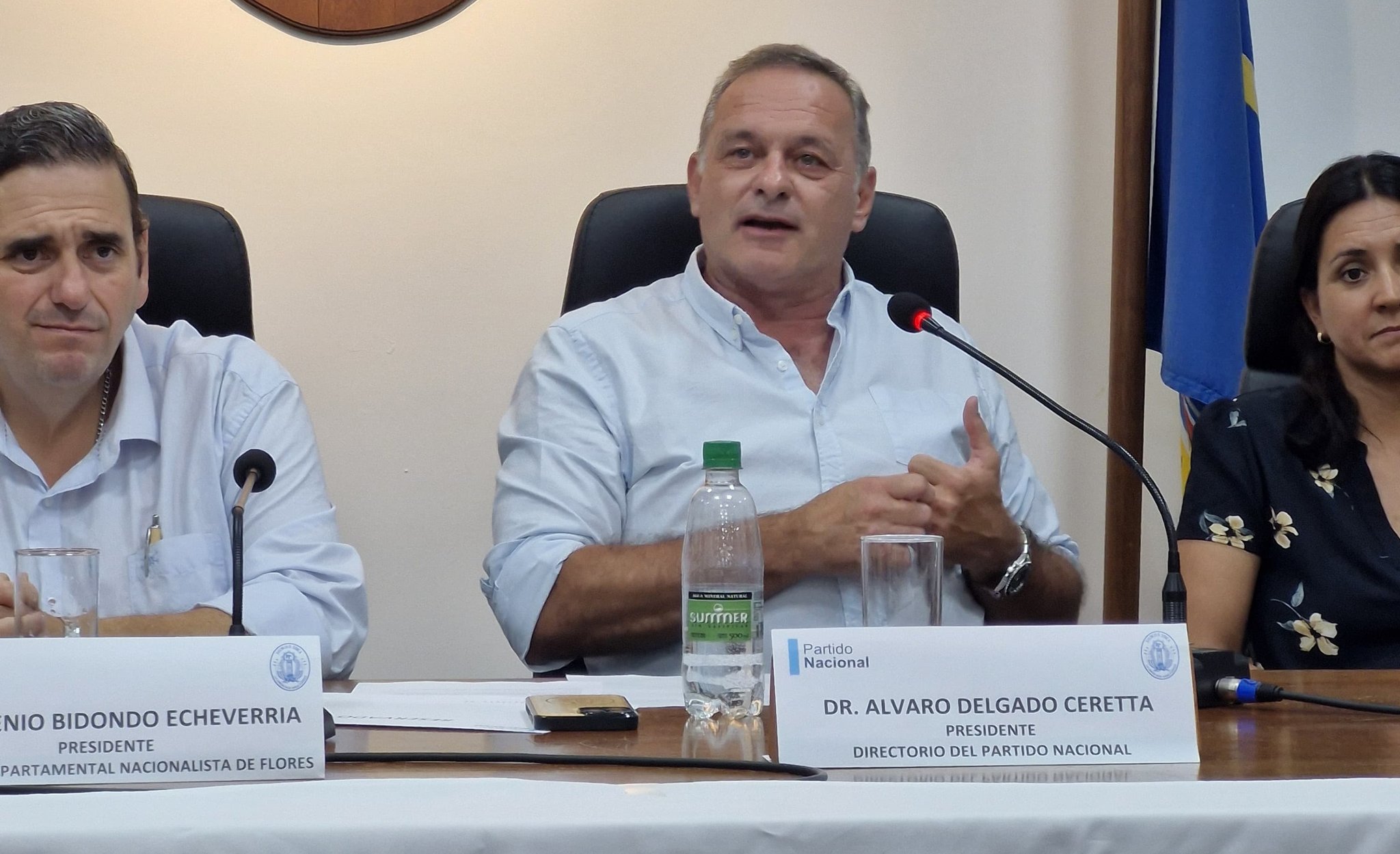 Álvaro Delgado, presidente del Directorio del Partido Nacional