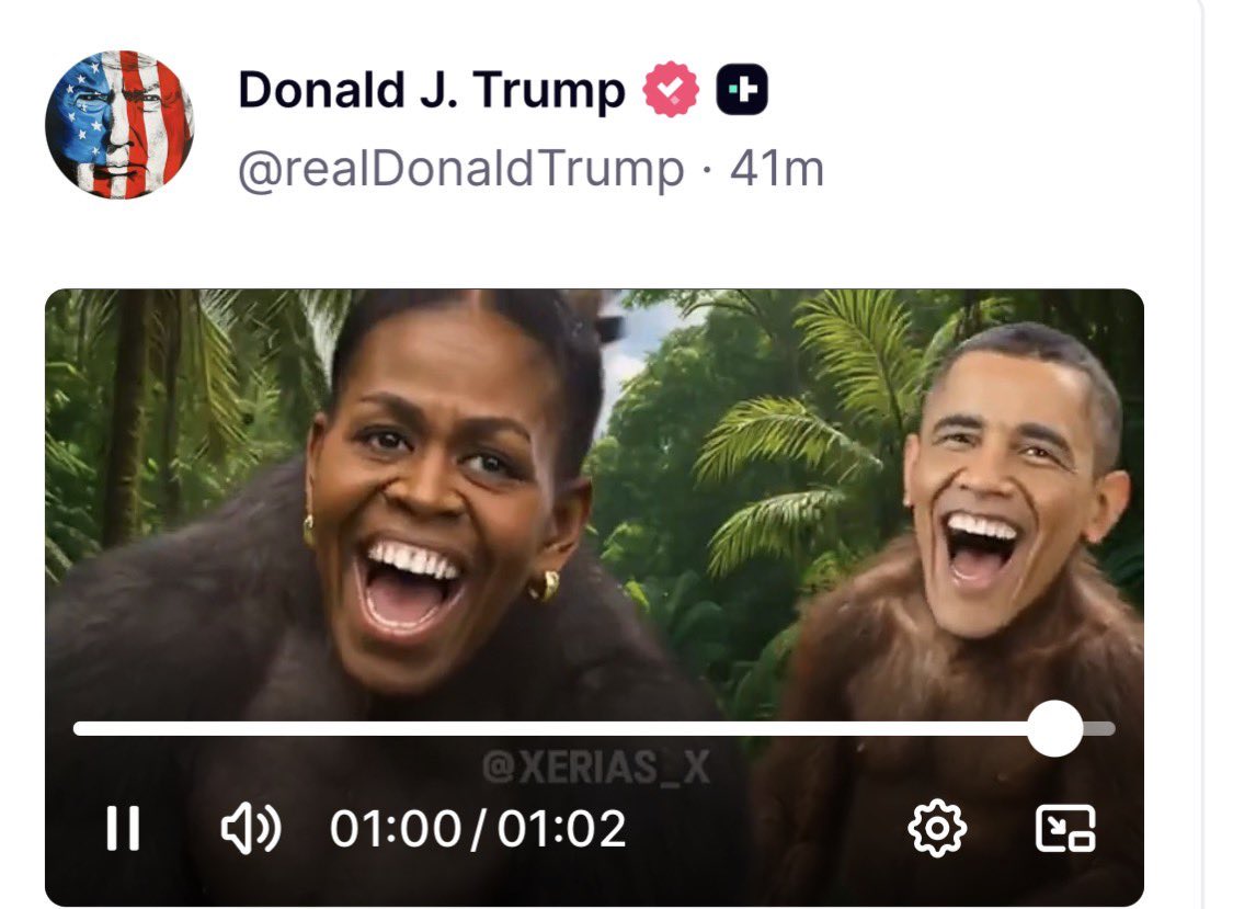 trumo video racista obamas