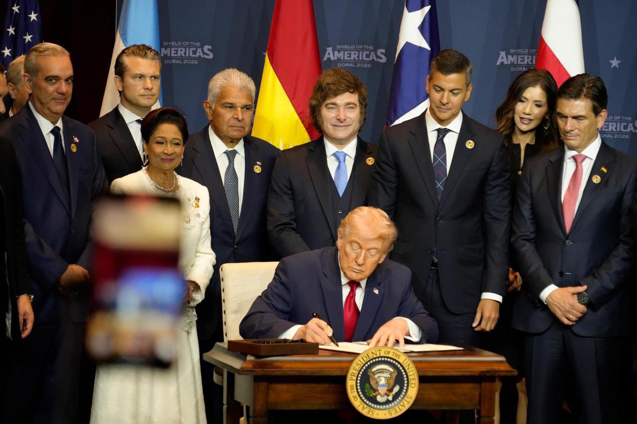 Trump fue el centro de atención en el lanzamiento de una alianza contra el narco