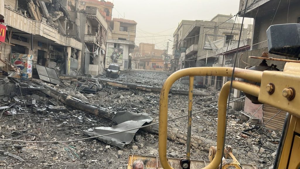 Imagen de los ataques de Israel en Líbano. Foto cortesía de la agencia libanesa de noticias Al-Manar